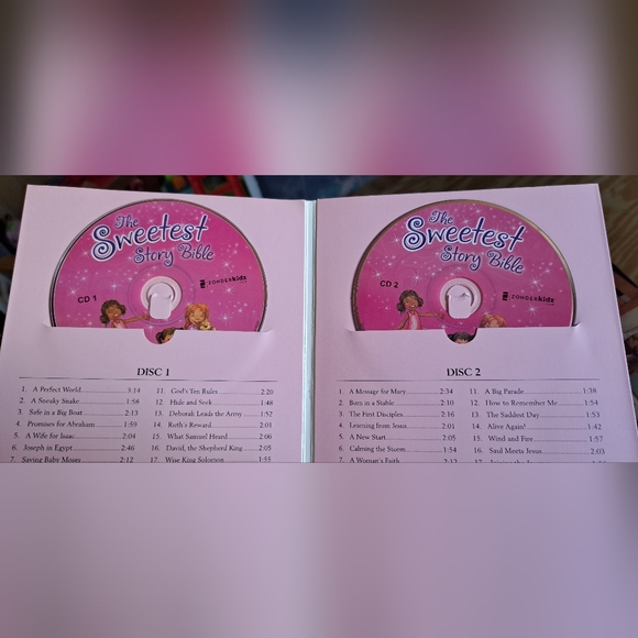 Sweetest Story Bible Sweet Thoughts and Sweet Words for Little Girls Cd's & Book - Picture 3 of 5